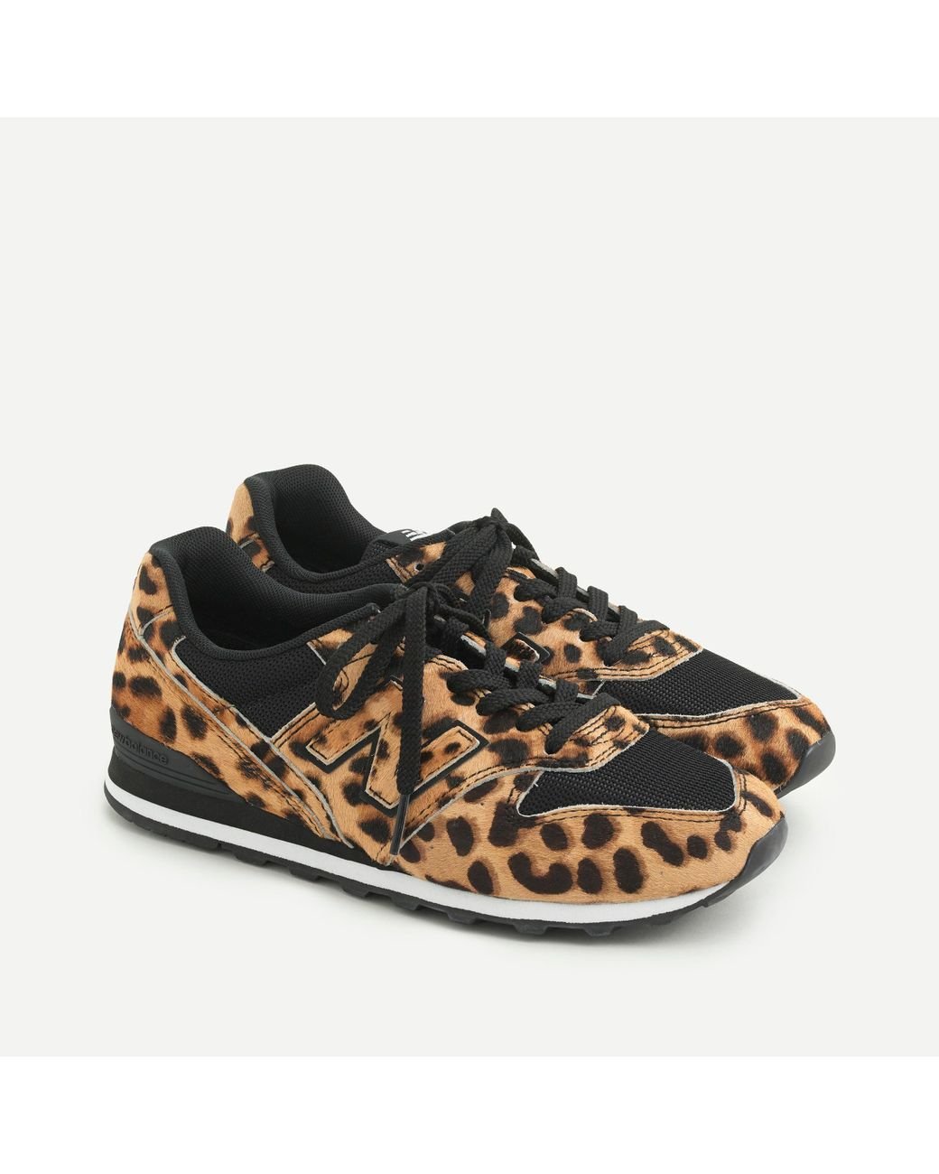 New Balance ® X J.crew 996 Sneakers In Leopard Calf Hair | Lyst