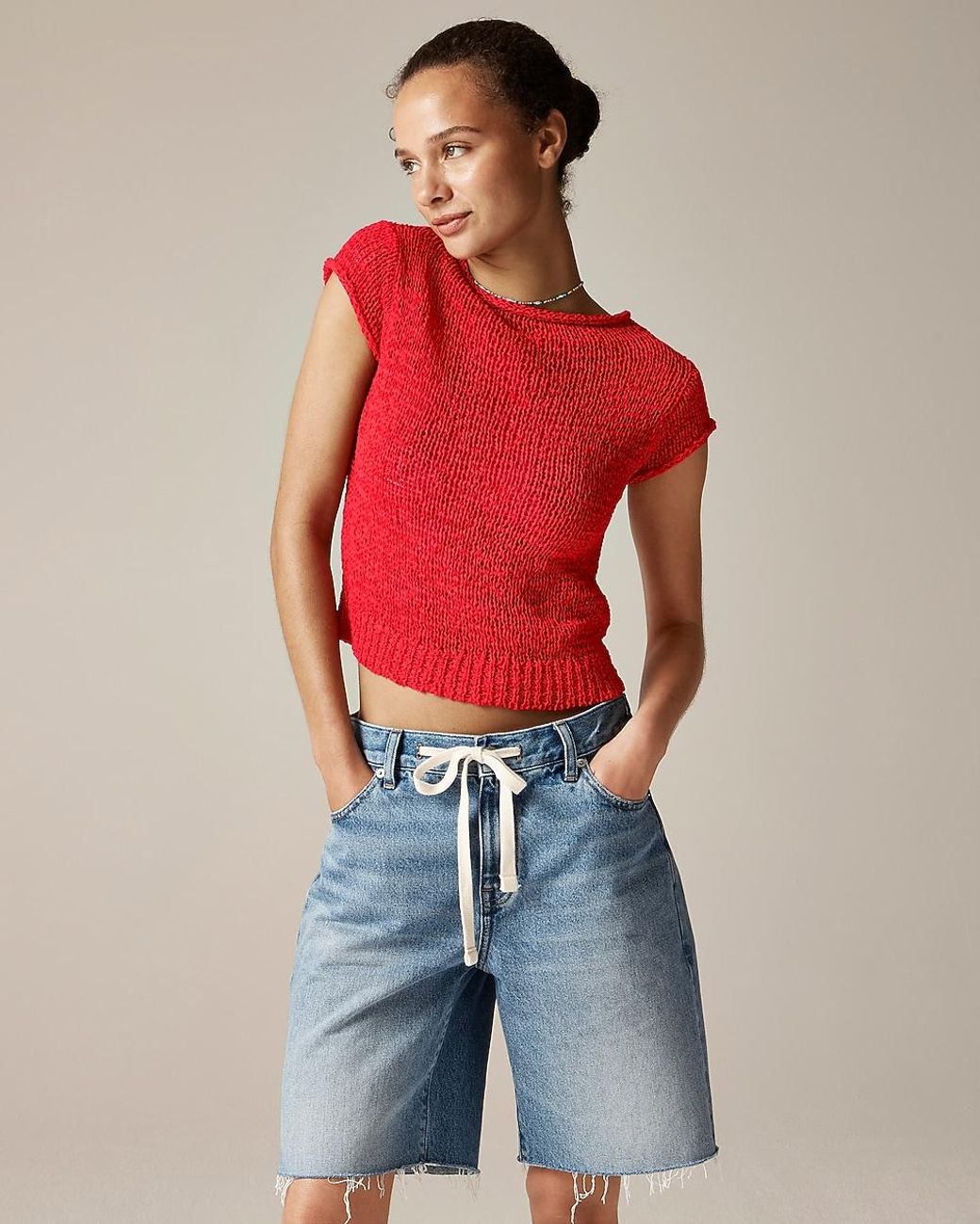 J.Crew Montauk Textured Sweater-Tee