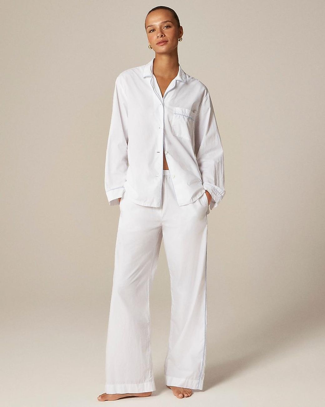 J.Crew Natural Classic Pajama Pant Set