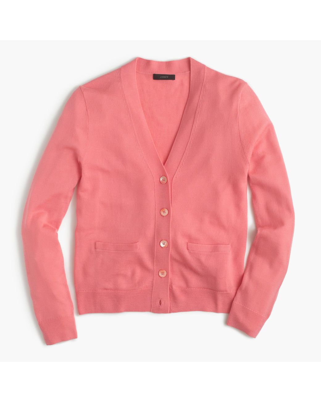 V-neck Cardigan Sweater In Merino Wool 
