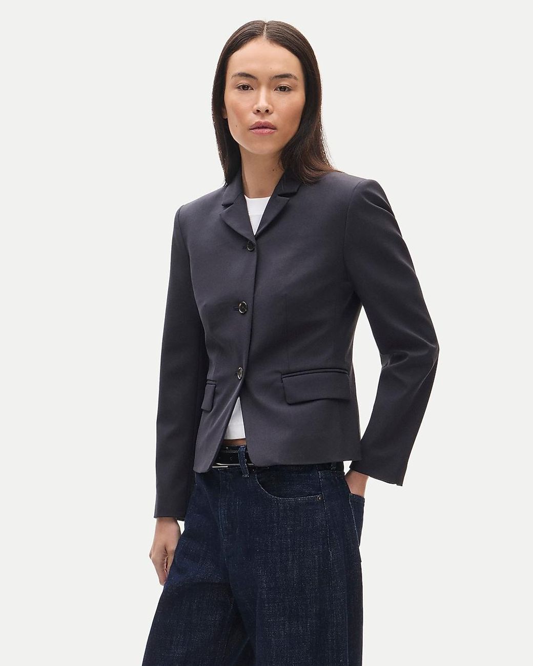 J.Crew Blue High-Button Blazer