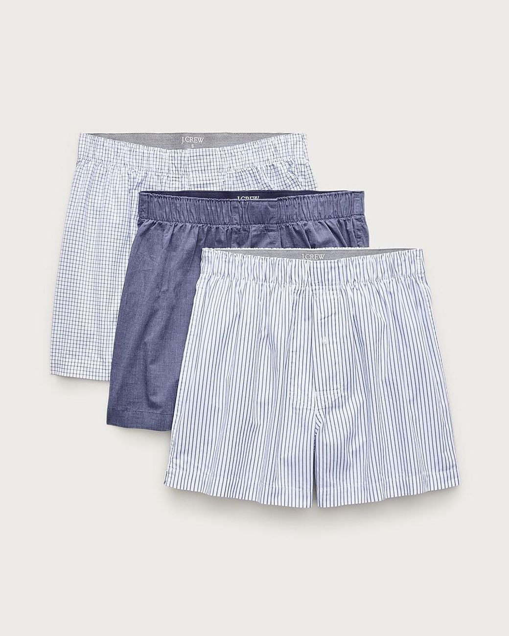 J.Crew Blue Woven Boxers Multipack for men