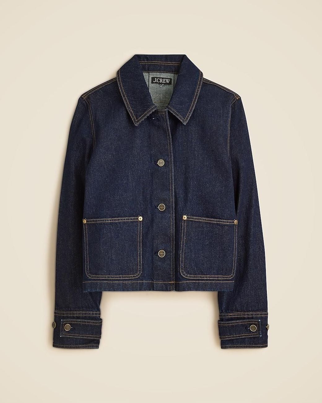 J.Crew Blue Cropped Barn Jacket