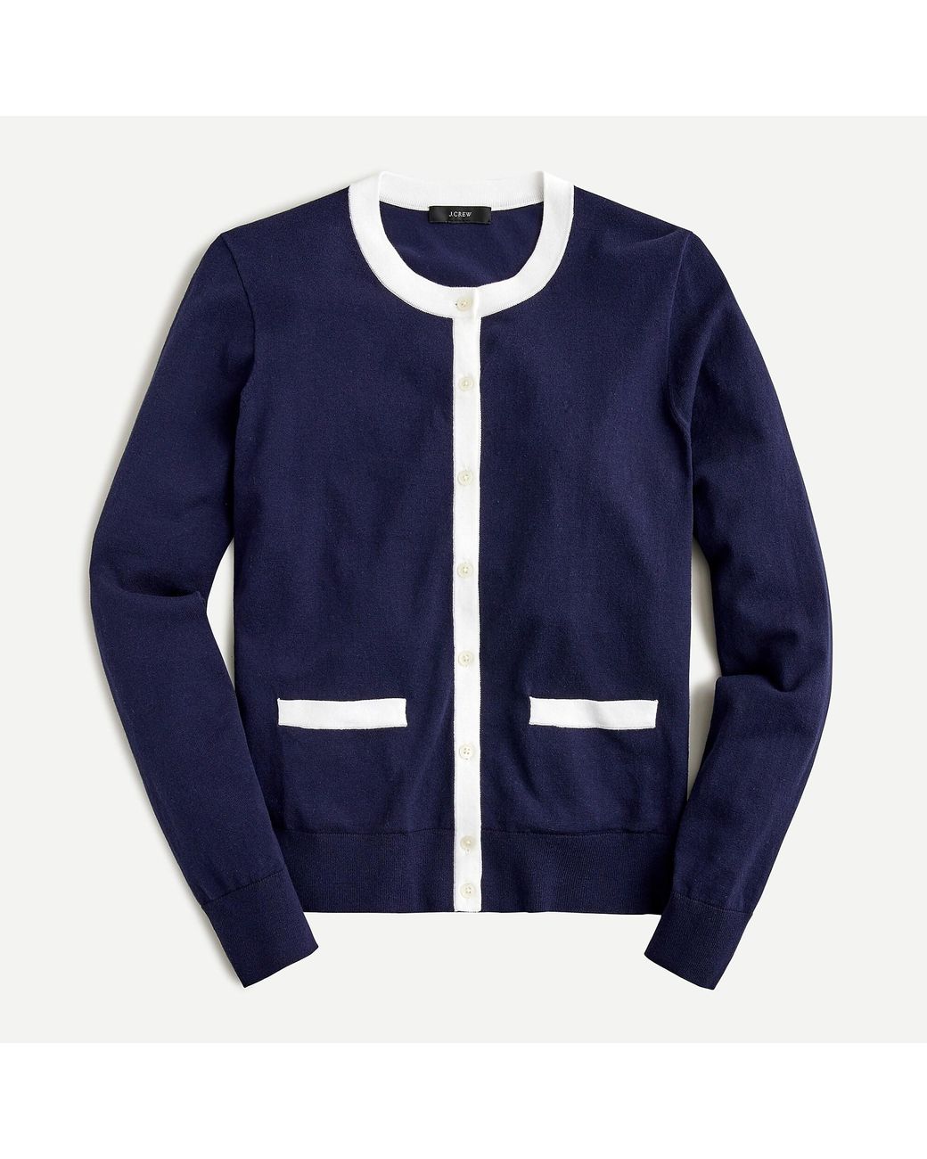 J crew navy cardigan top
