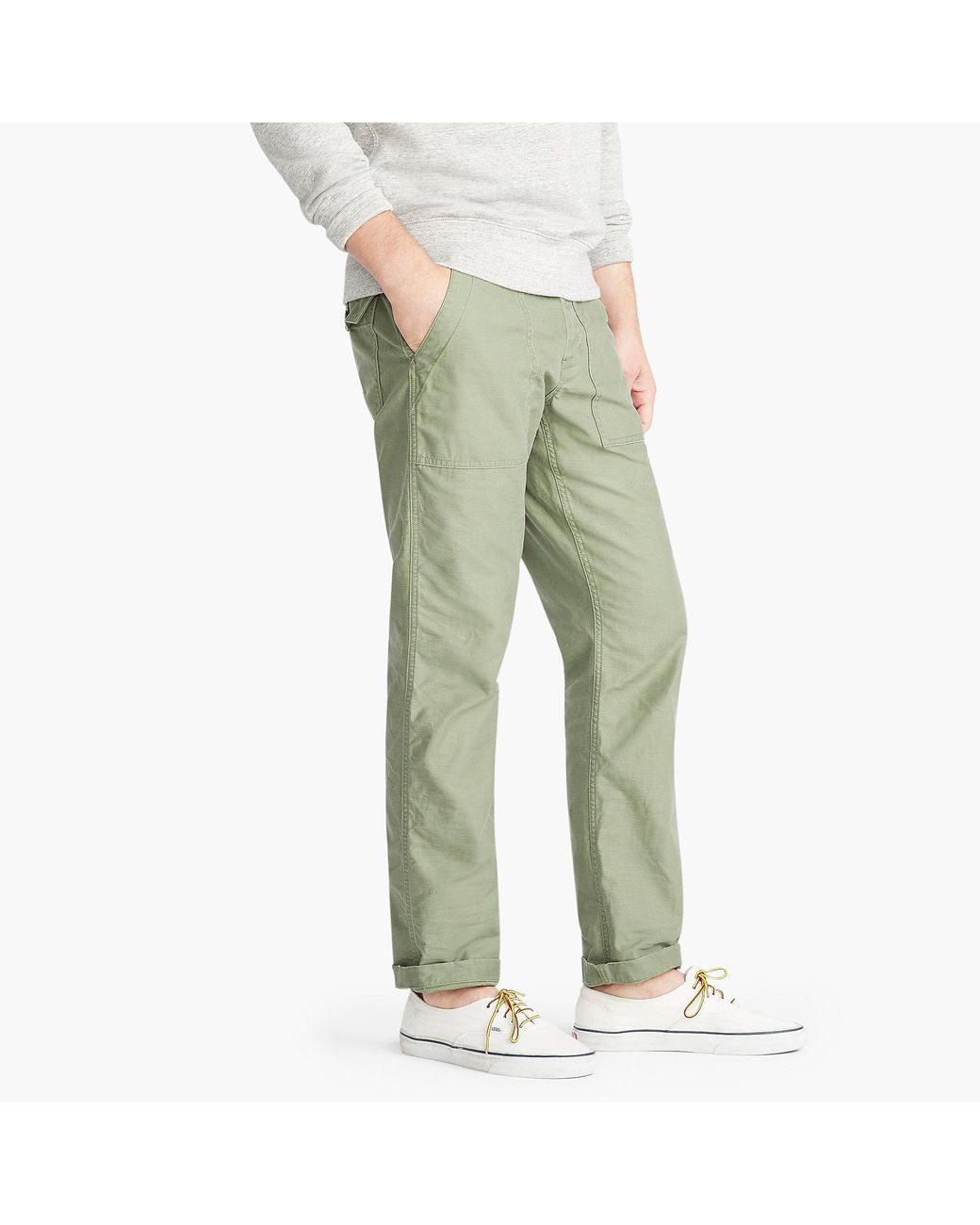 J.Crew Wallace & Barnes Olive Camp Pant in Green for Men | Lyst