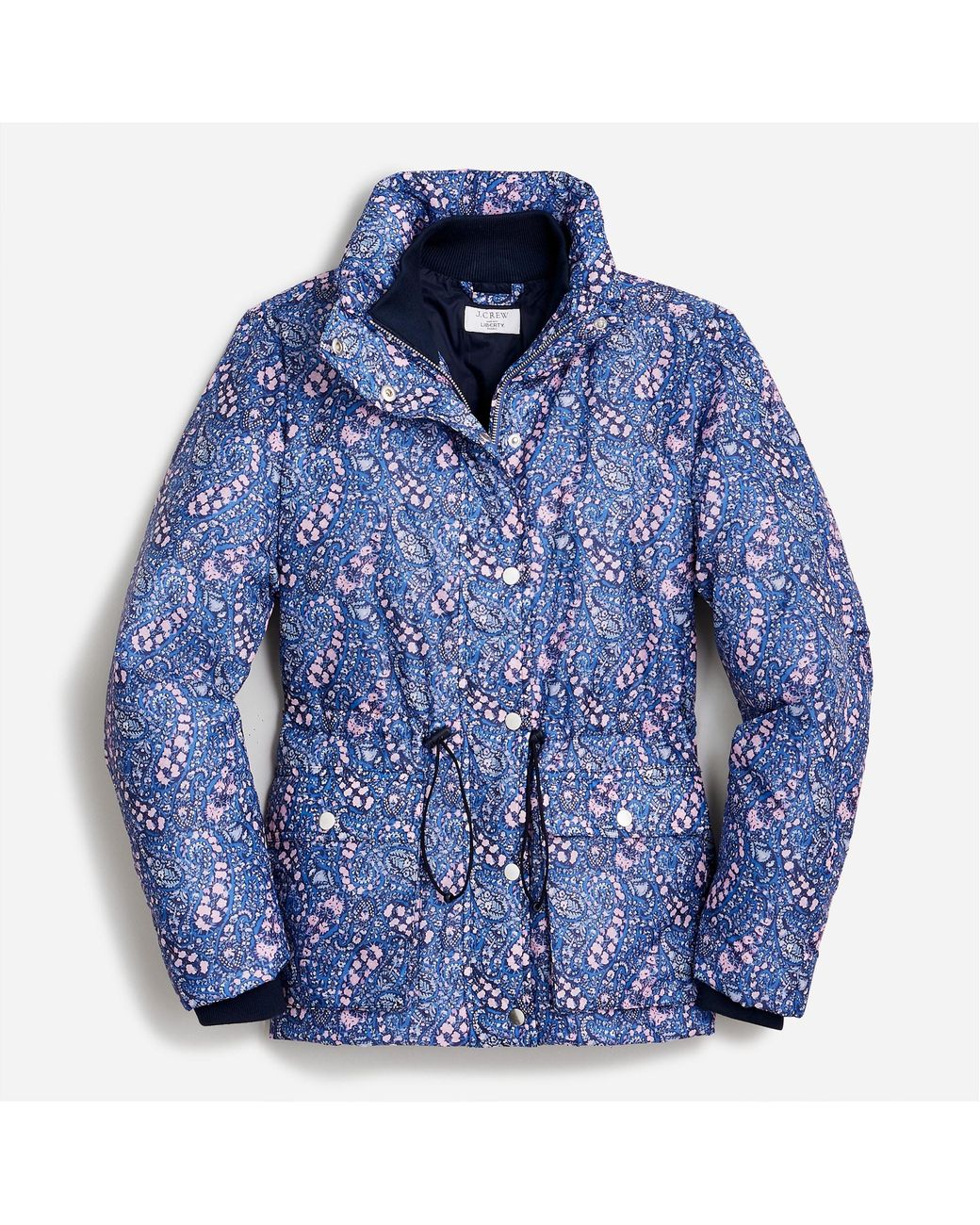 J.Crew Cinchedwaist Puffer Jacket In Liberty® Bourton Bloom Fabric in