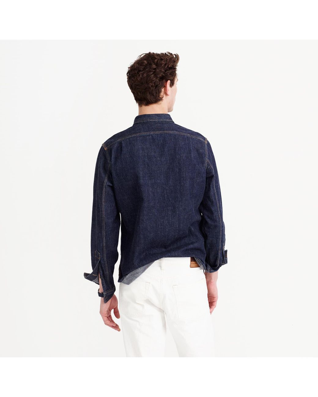 J.Crew Selvedge Indigo Denim Shirt in 