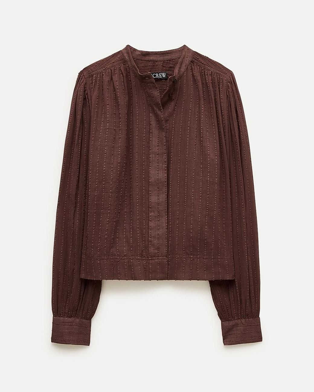 J.Crew Brown Button-Front Blouse