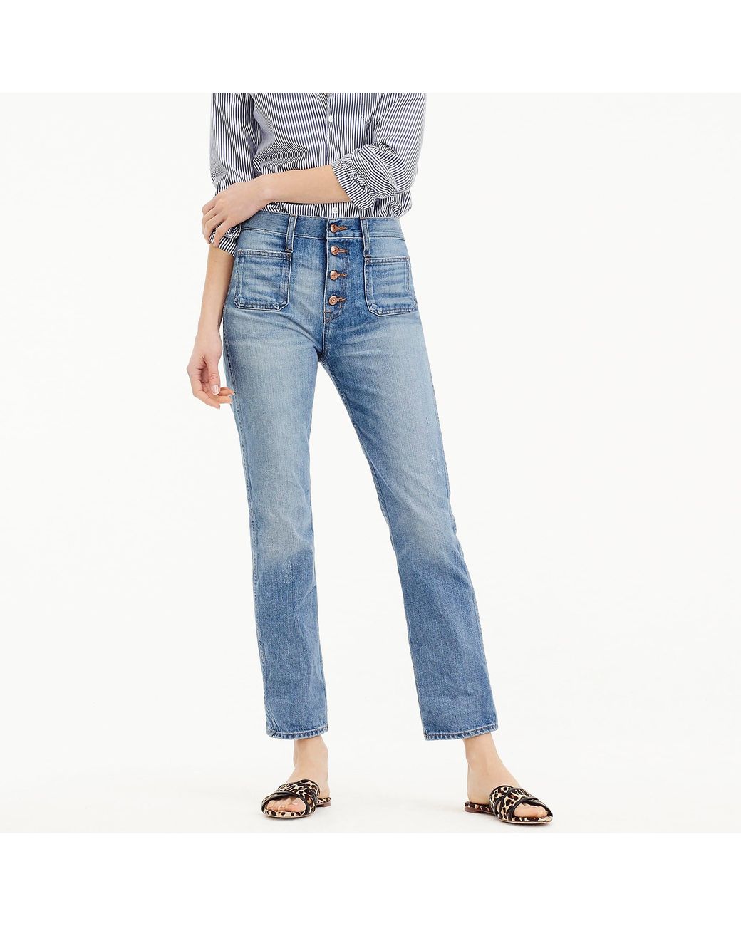 J crew sale vintage crop jeans