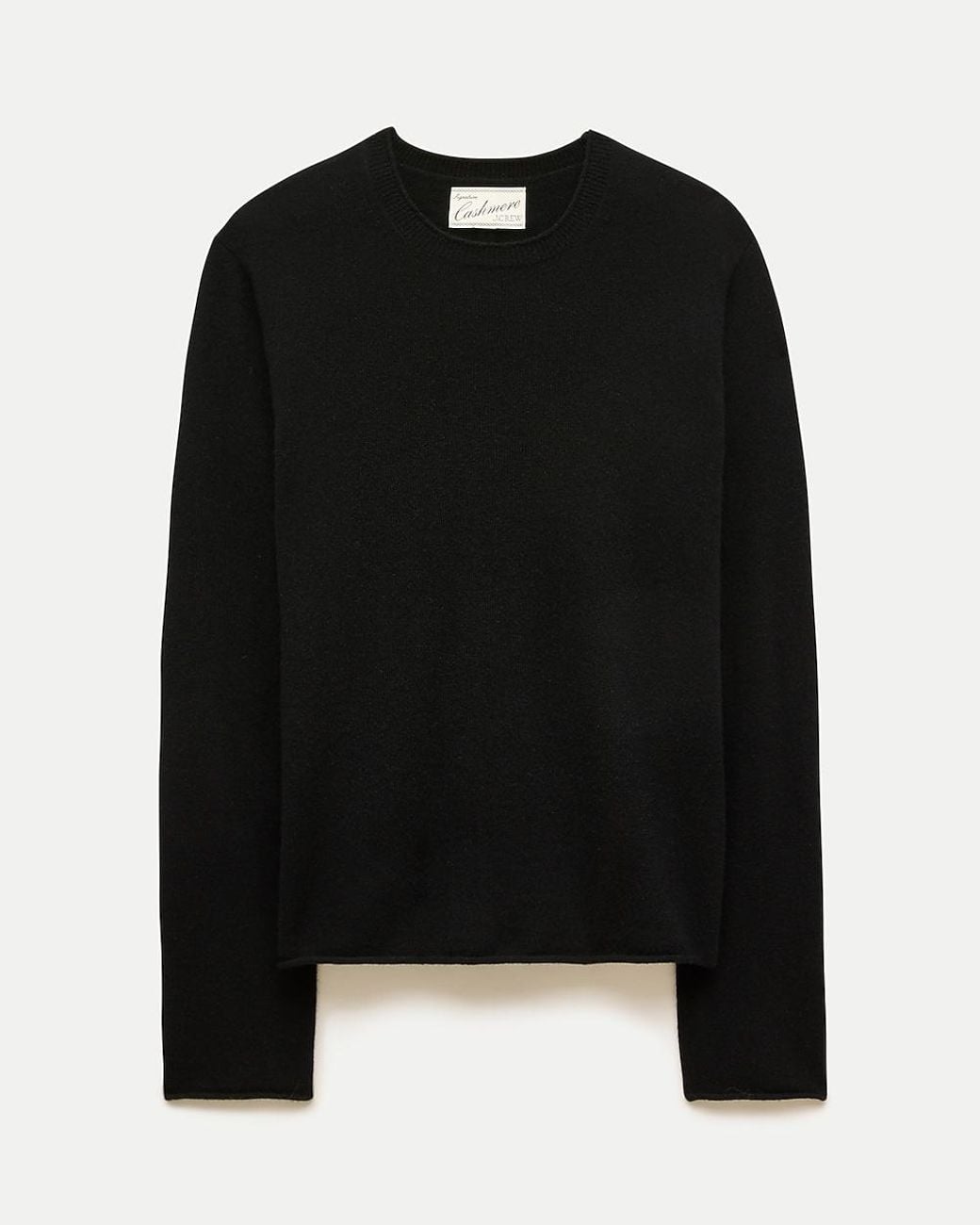 J.Crew Blue Rolled Cashmere Long-Sleeve Sweater