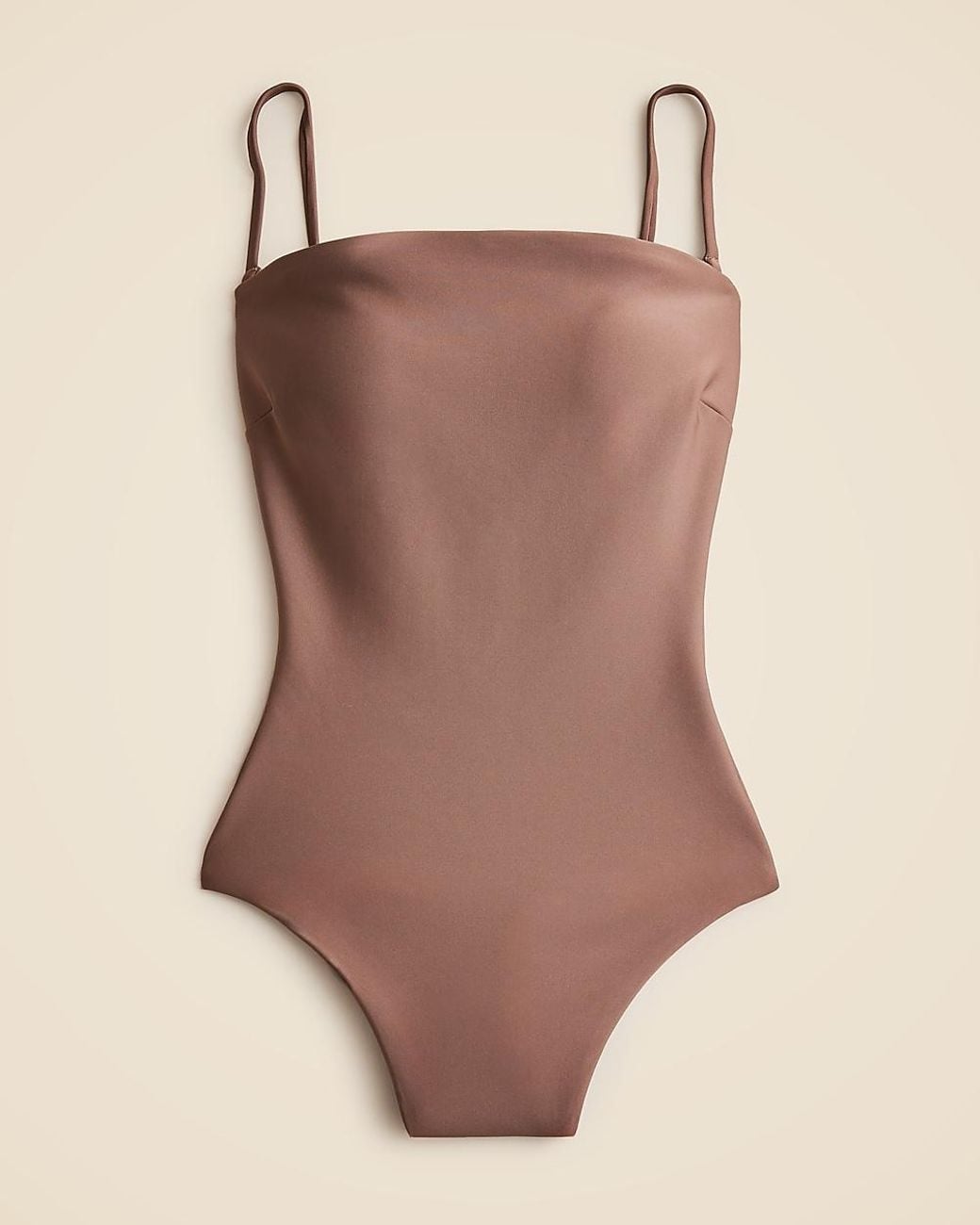 J.Crew Brown Gemma Bandeau One-Piece