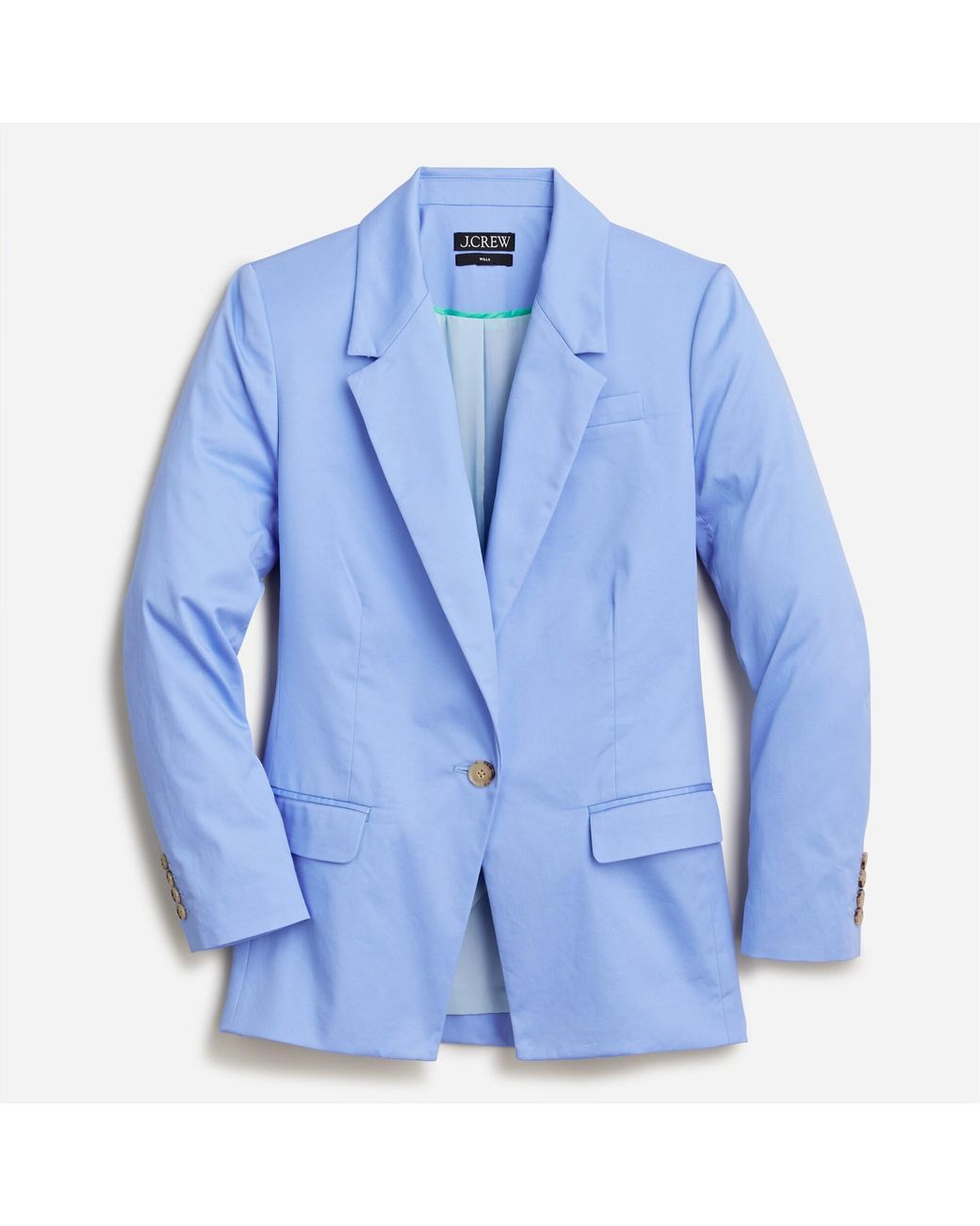 J.Crew Willa Blazer In Lightweight Chino in Blue | Lyst