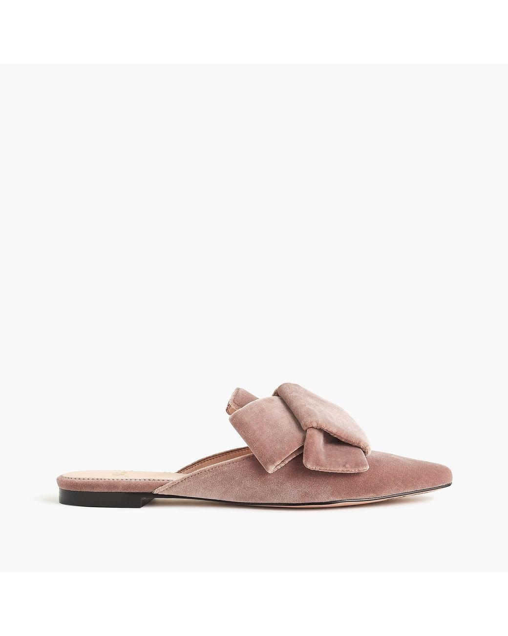 J.Crew Marina Slider Flat Mules in Pink Lyst