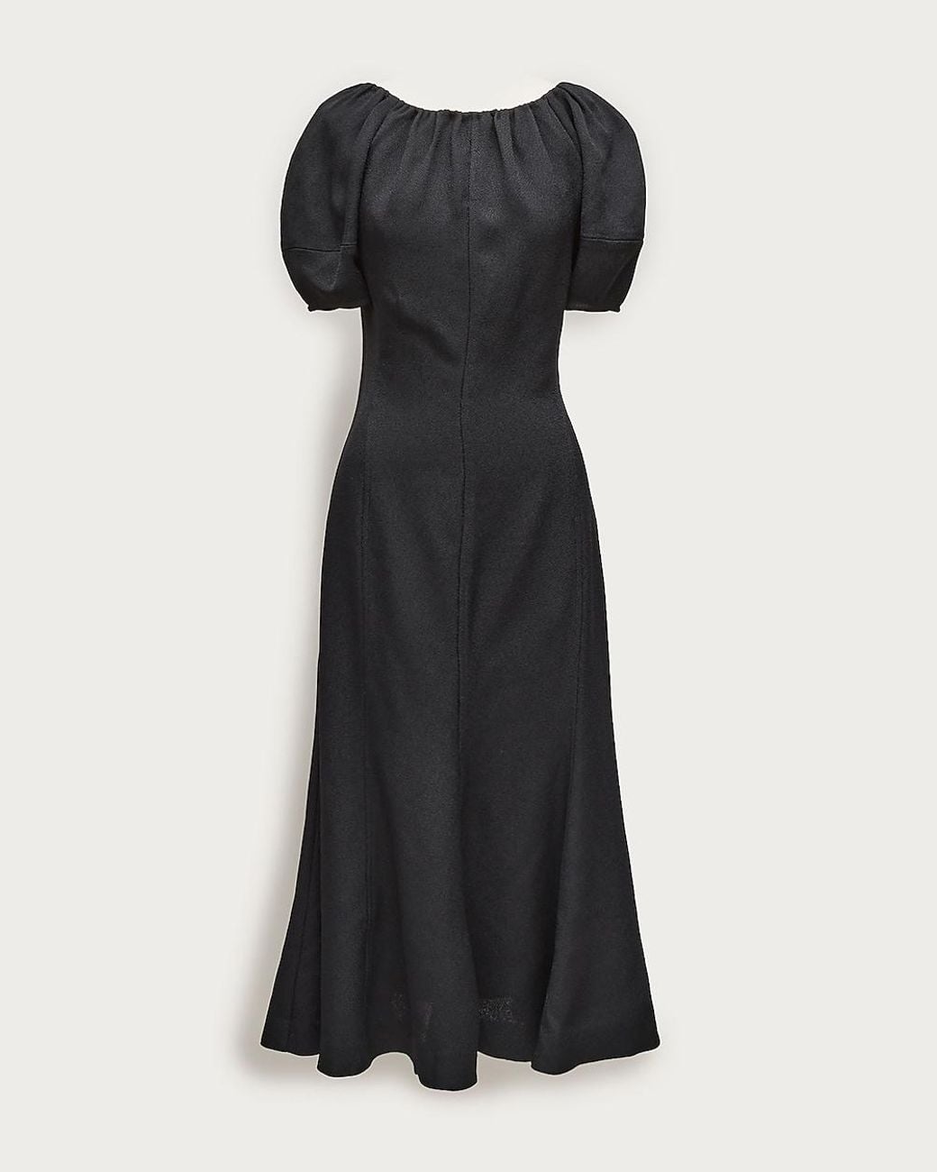 blue dress red flowers Midnight Floral Jacquard Mini Length:Tea Length shop Black Simple Flared Sleeves