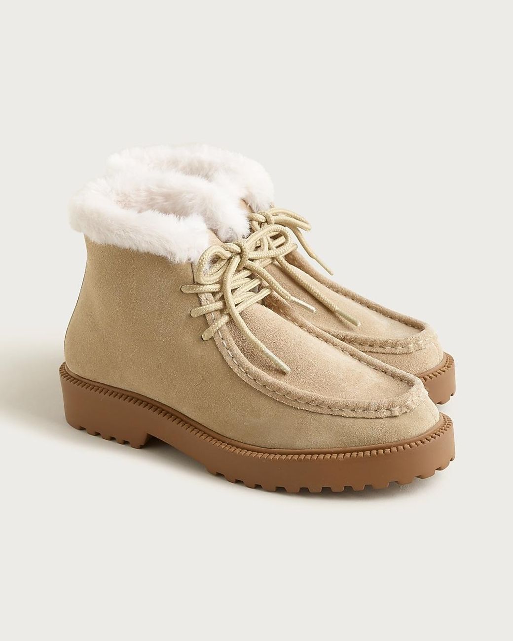 J.Crew Natural Lug-Sole Boots