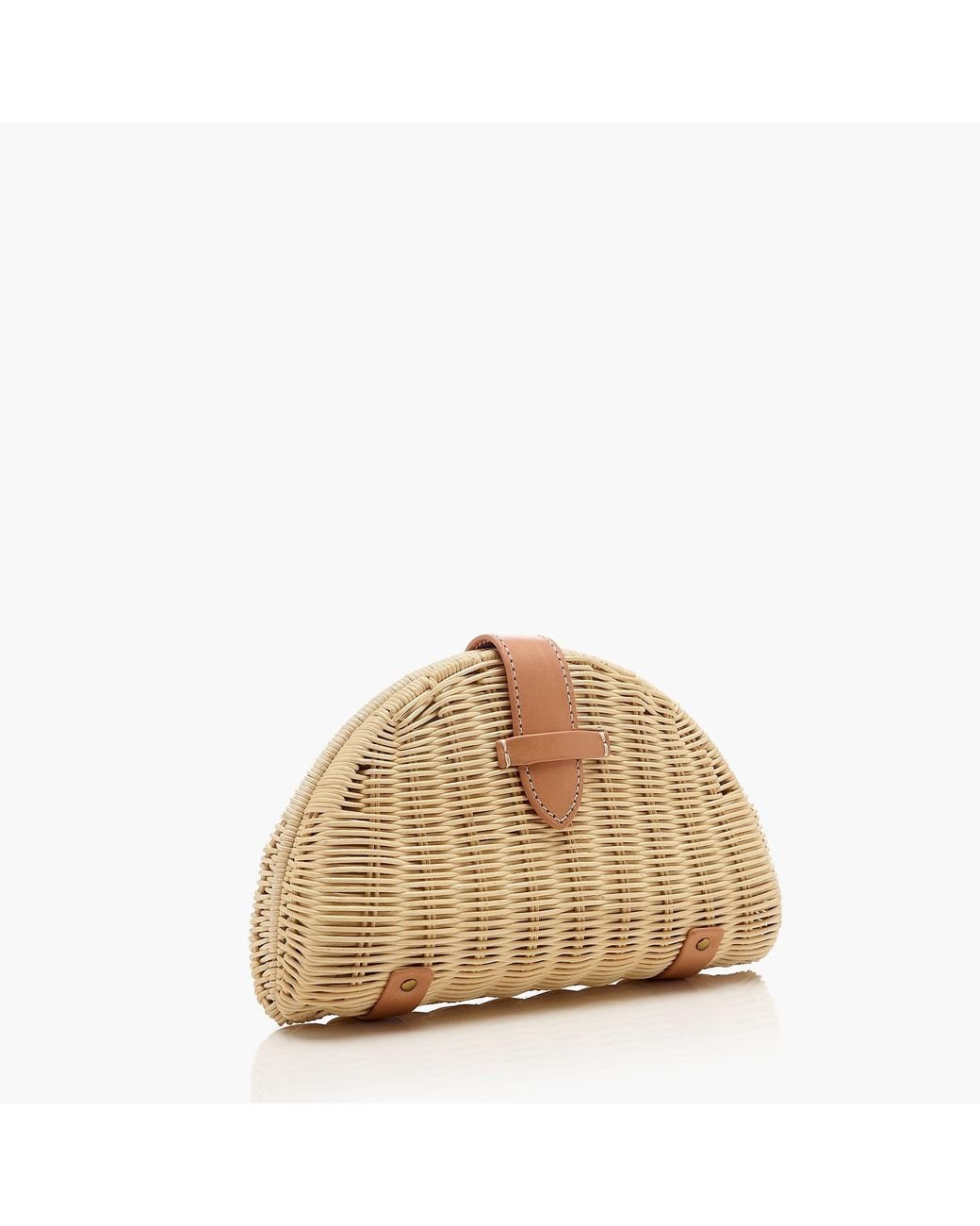 J.Crew Fan Rattan Clutch Lyst