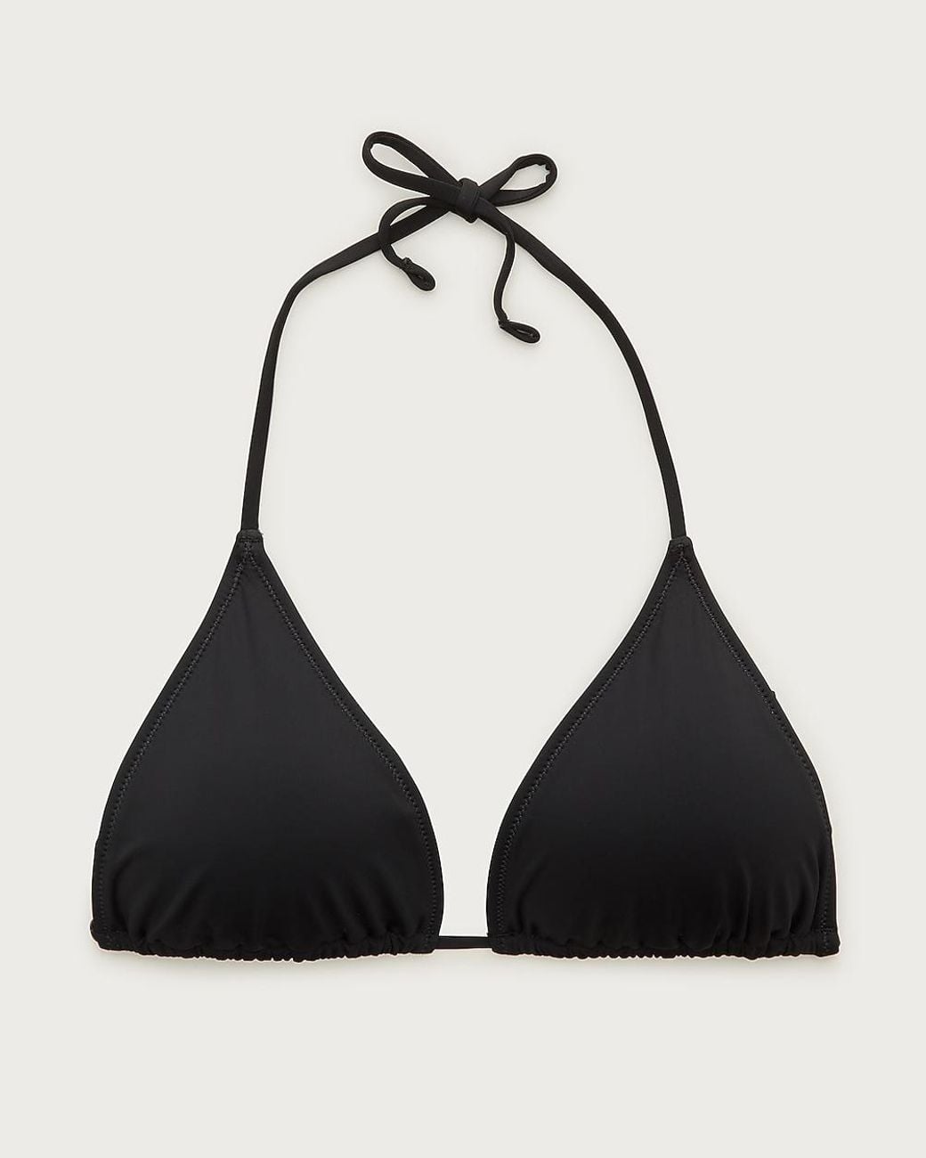 J.Crew Black Perfect String Bikini Top