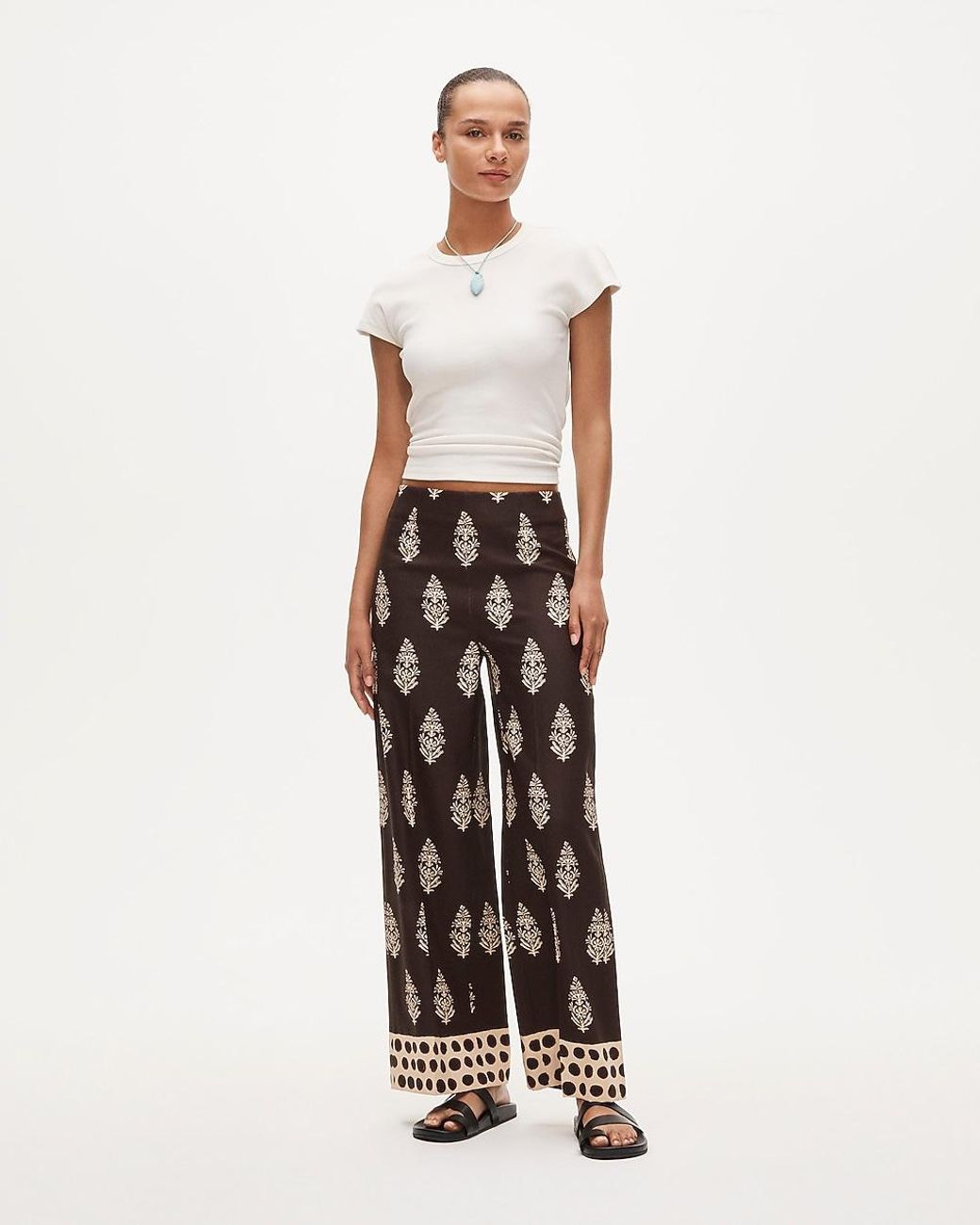 J.Crew White Rori Pant