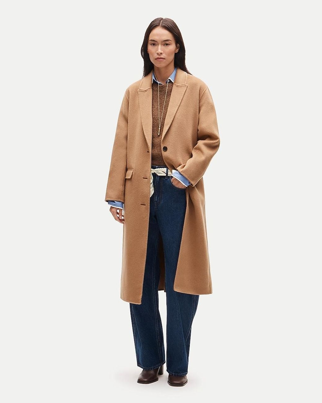 J.Crew Natural Chiara Topcoat