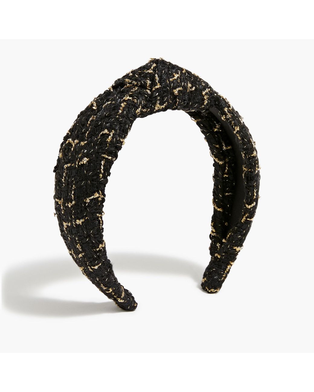 J.Crew Boucle Knotted Headband in Black Lyst