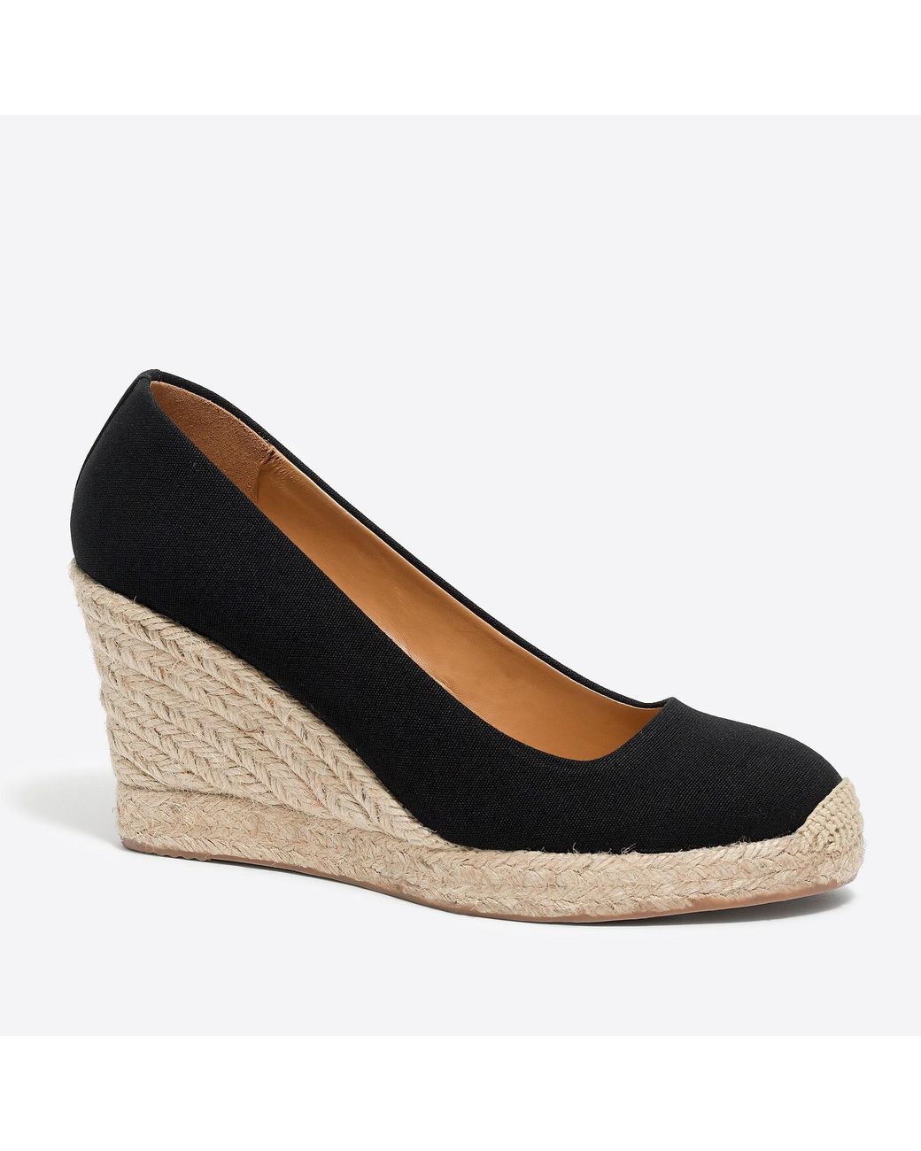 J.Crew Seville Wedge Espadrille in Black - Save 73% - Lyst