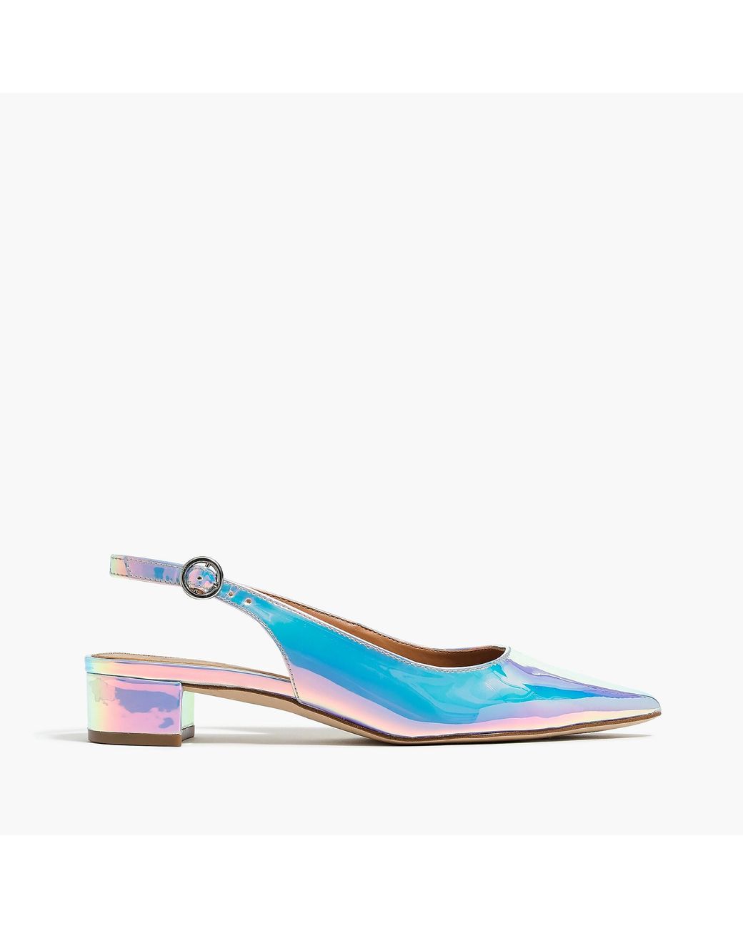 Holographic slingback block best sale heels