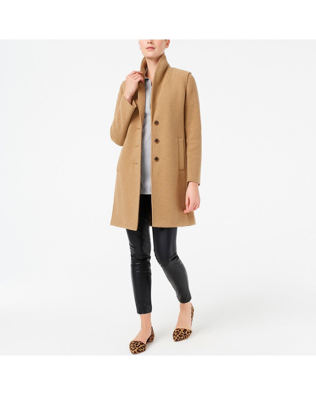 J.Crew Zoe Leopard Calf Hair D orsay Flats Lyst