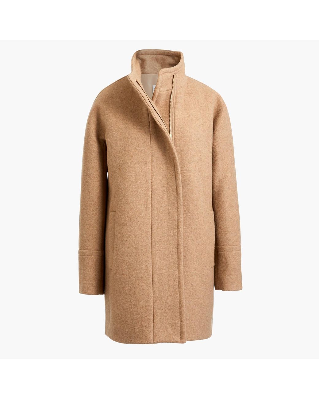 j crew tan wool coat