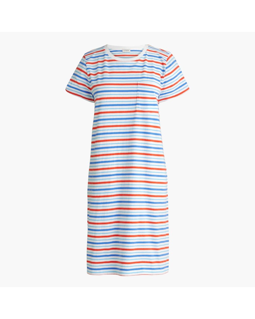 J.Crew Tshirt Dress With Pockets in Blue Lyst