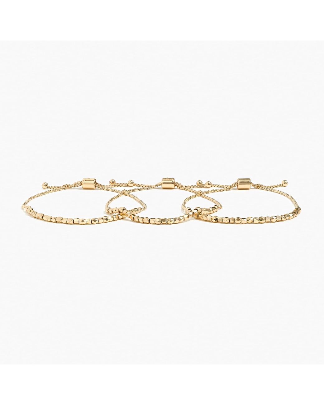 J.Crew Beaded Bracelet Set in Antique Gold (Metallic) Lyst