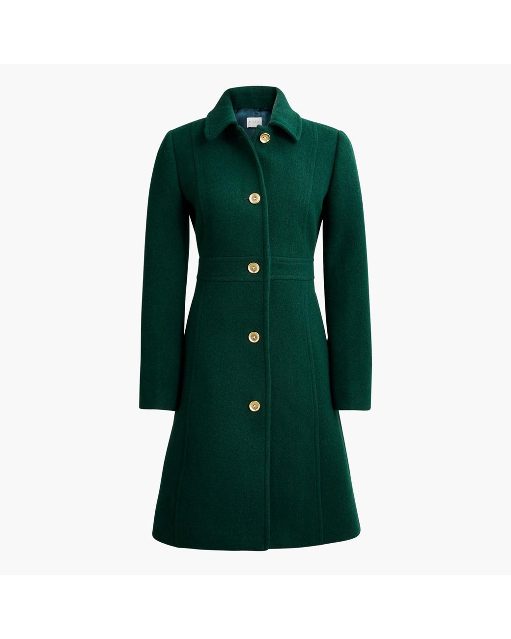 J.Crew Woolblend Lady Day Coat in Green Lyst