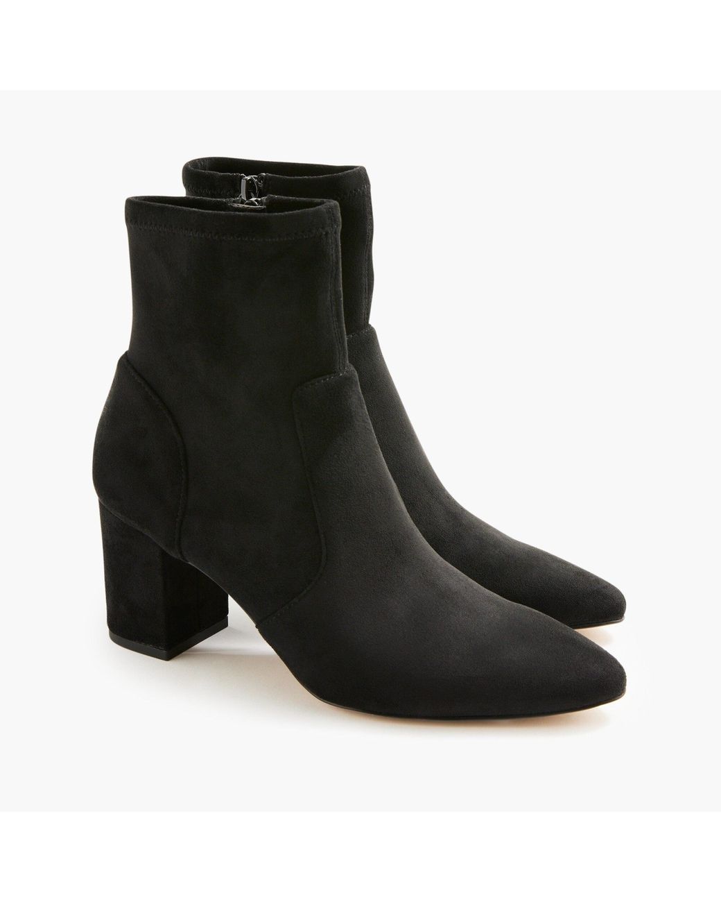 J.Crew Pointedtoe Boots With Stretch in Black Lyst