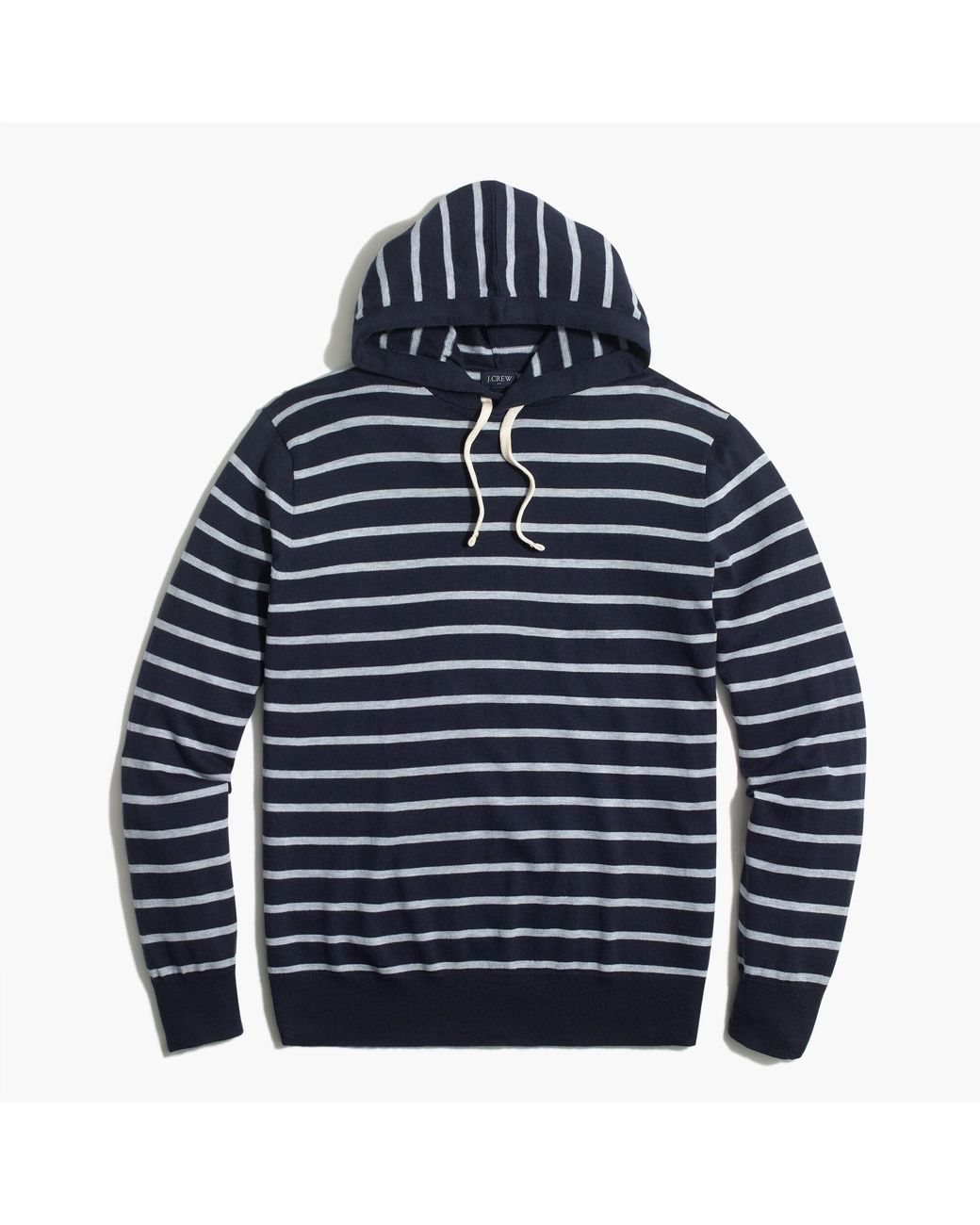 J.Crew Striped Blend Hoodie in Blue for Men Lyst