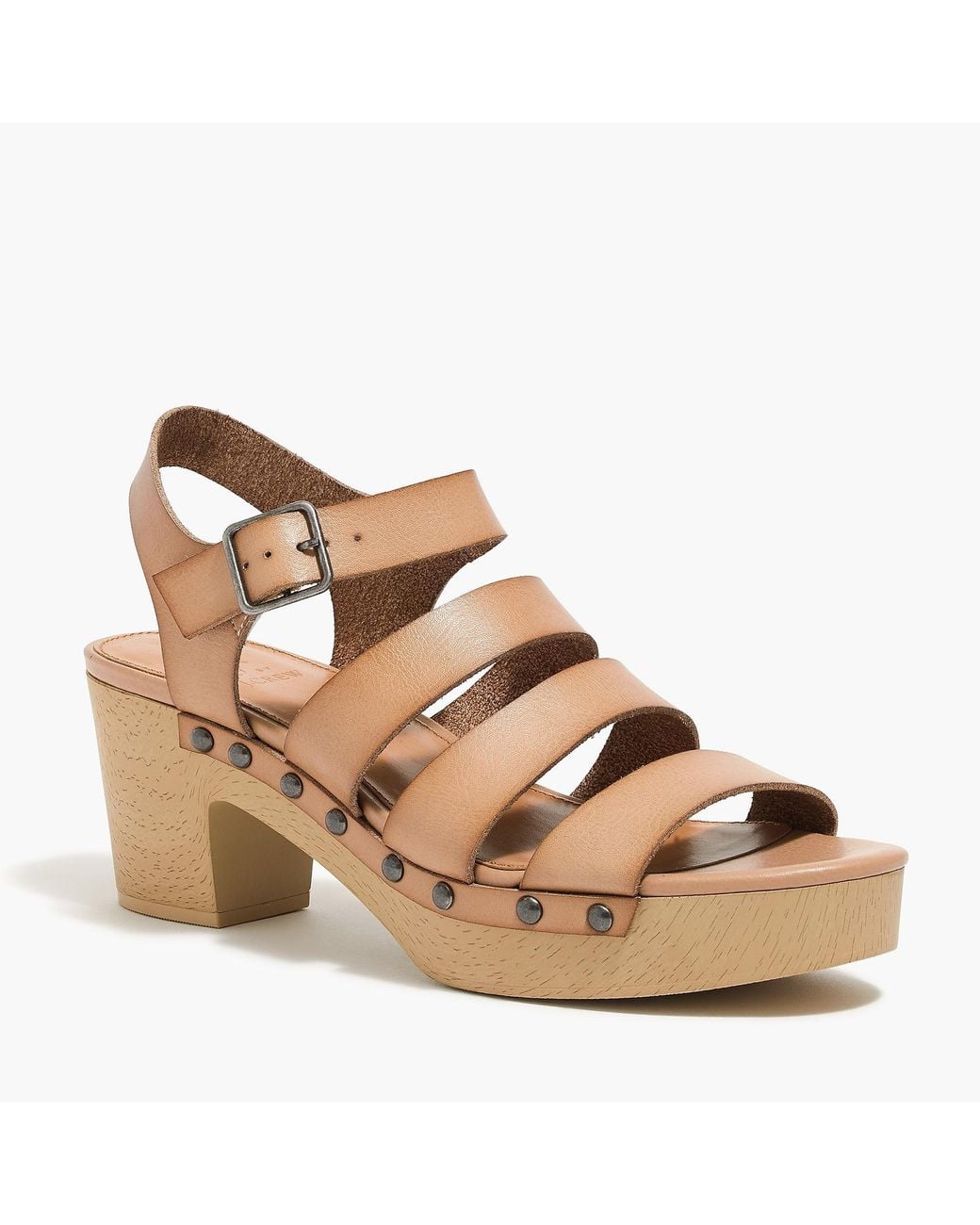 J.Crew Strappy Clog Sandals | Lyst