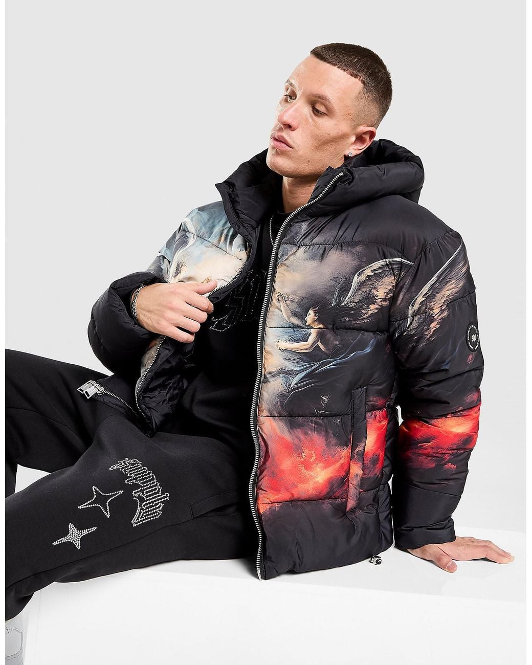 Mens Giacca Fabel di SUPPLY + DEMAND in Black da Uomo