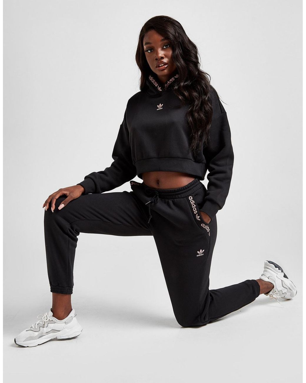 Adidas originals lurex tape crew sweatshir hotsell