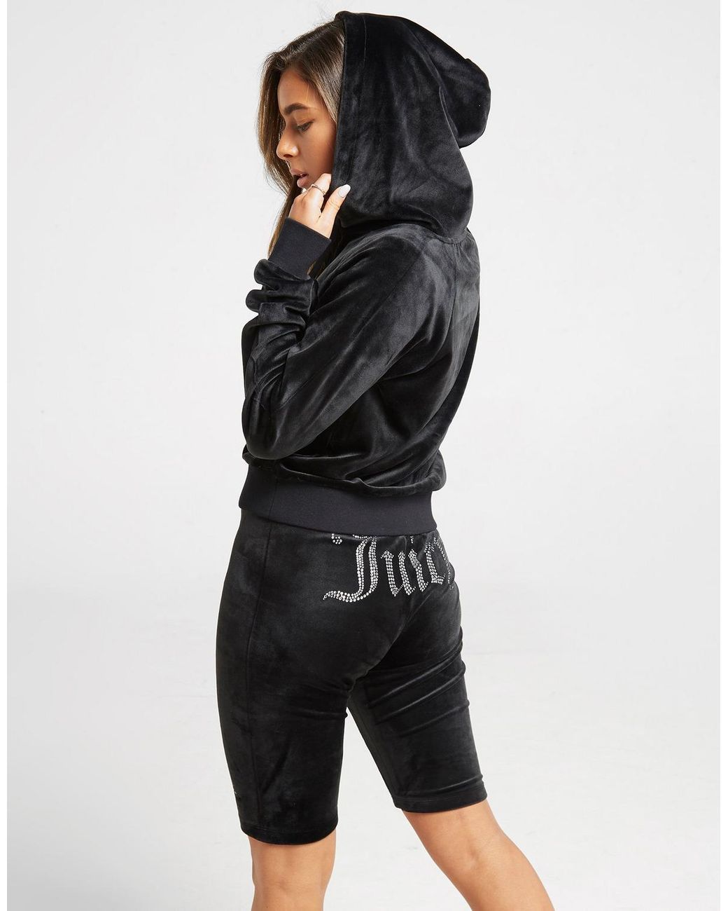 juicy couture black velour hoodie