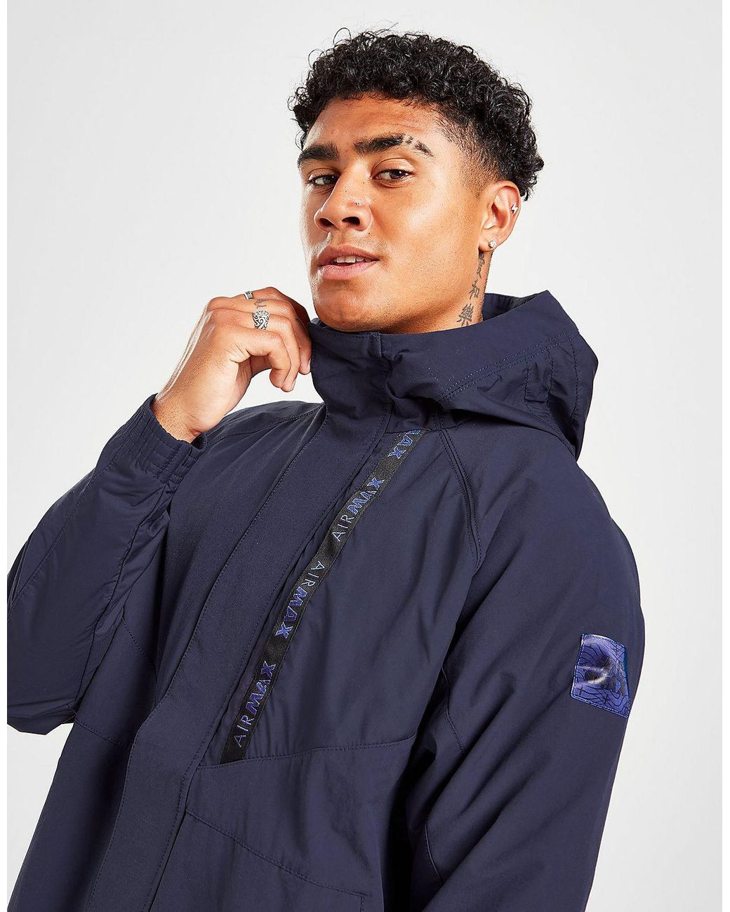 Nike Air Max Woven Lightweight Jacket in Blue for Men | Lyst UK