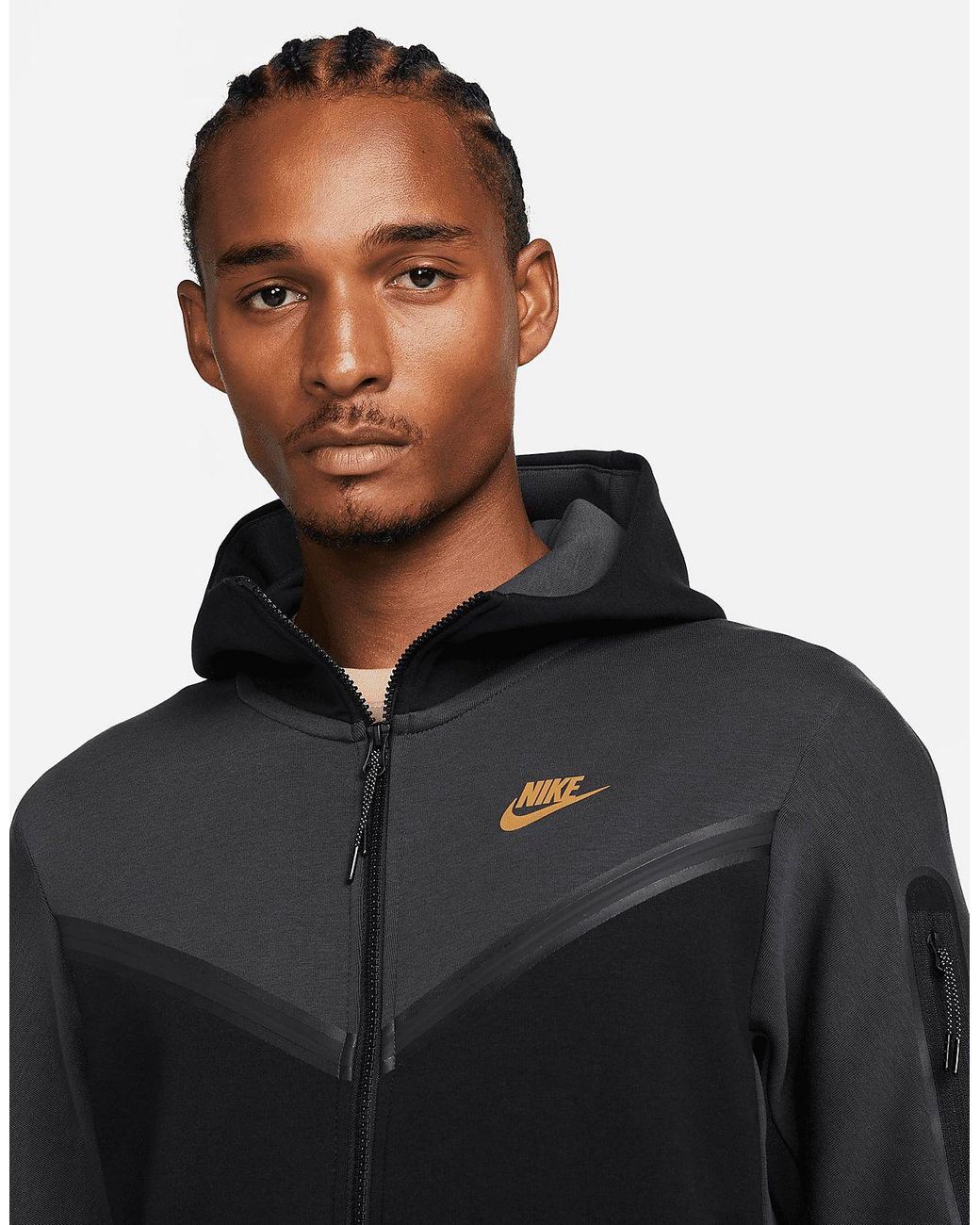 Nike Tech Fleece Full Zip Hoodie in Blue for Men | Lyst UK