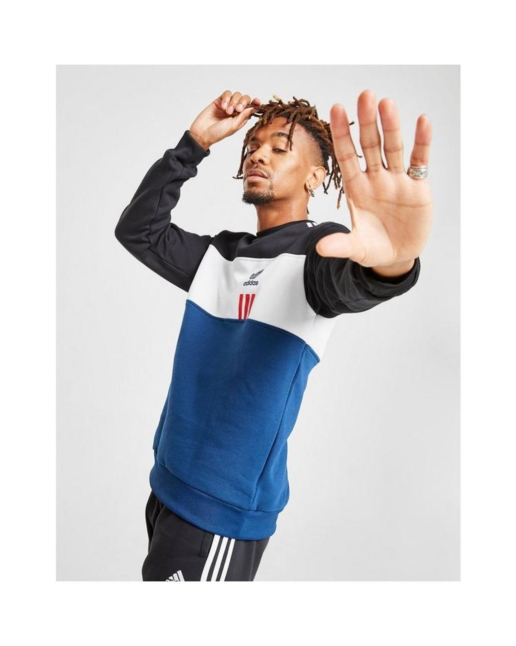 adidas originals id96 crew sweatshirt