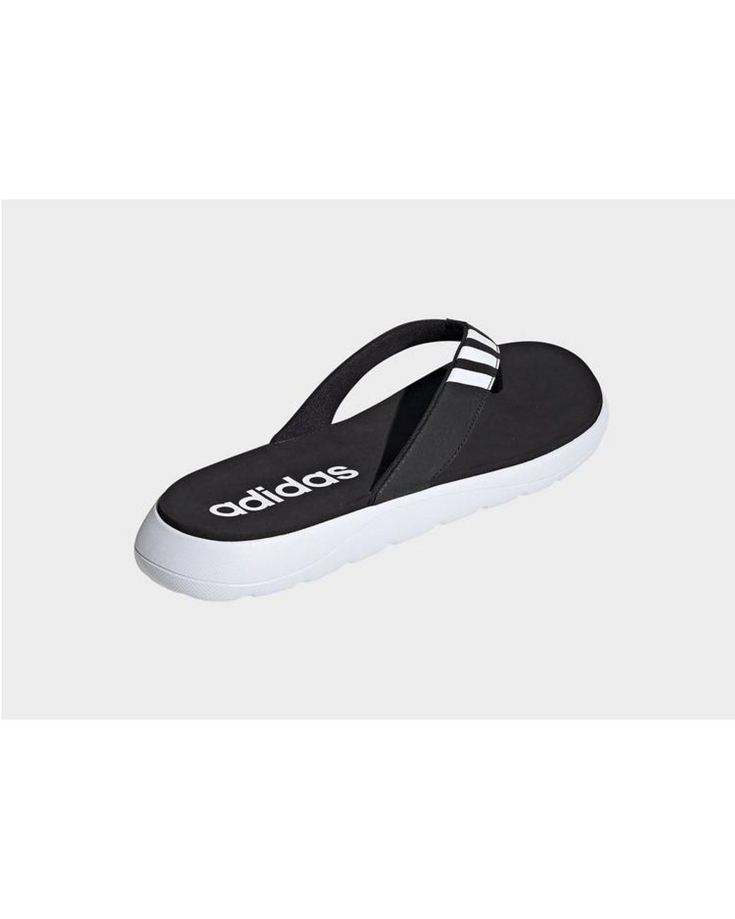 Adidas Originals Synthetic Comfort Flip Flops In Black For Men Lyst