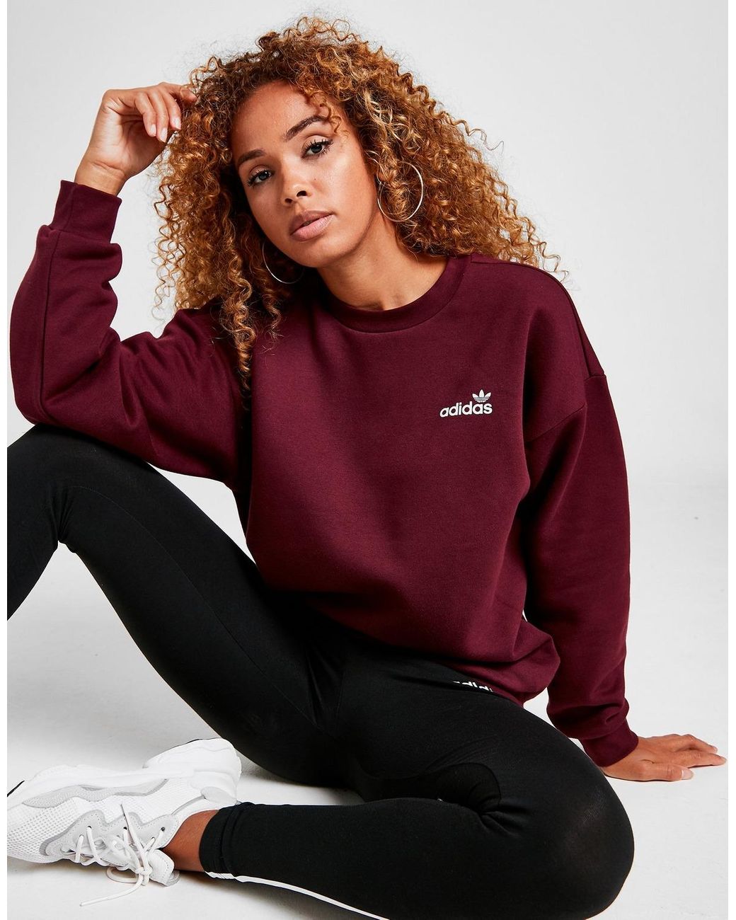 adidas fleece crew sweatshirt