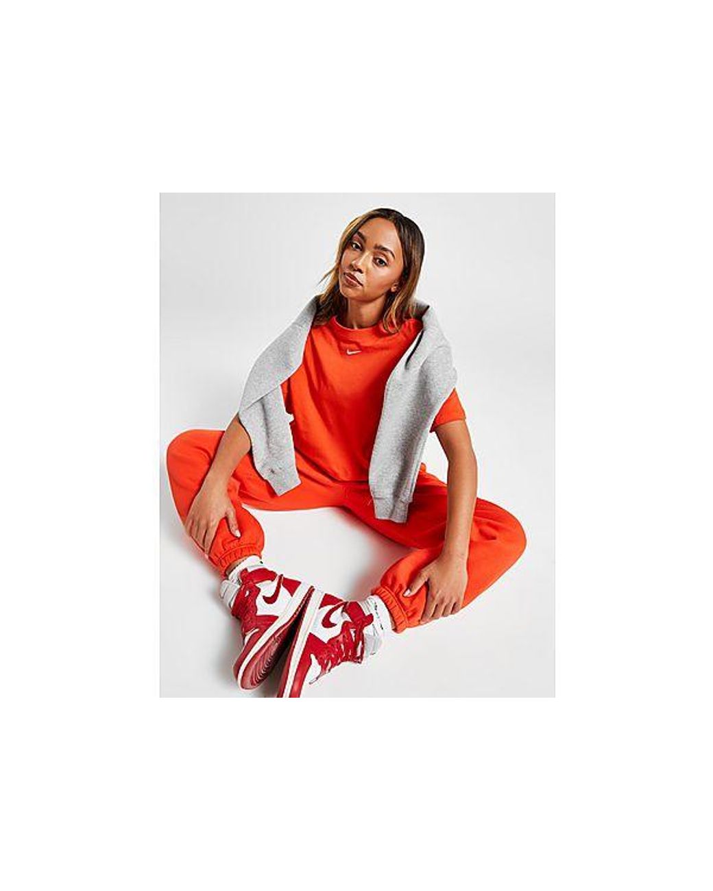 Nike jumpsuit womens red top