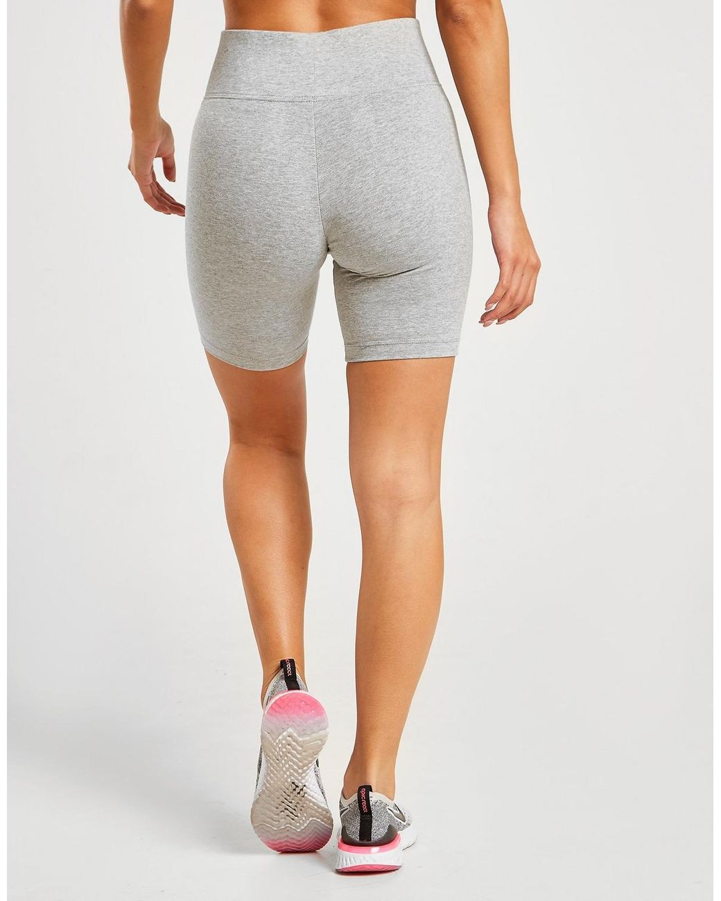 grey nike biker shorts
