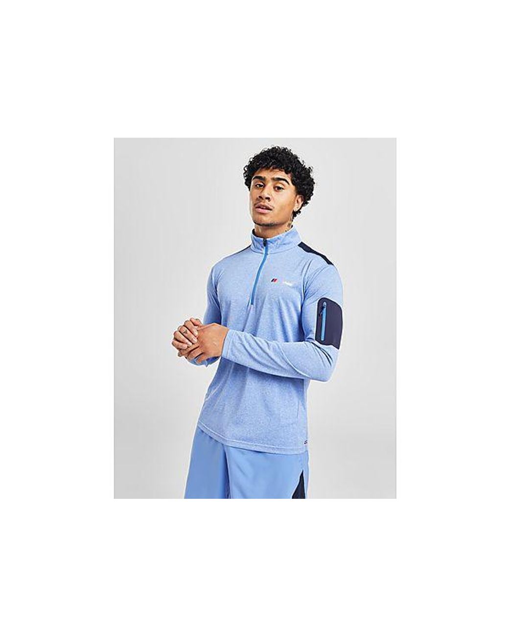Berghaus Explorer 1 4 Zip Top in Blue for Men Lyst UK