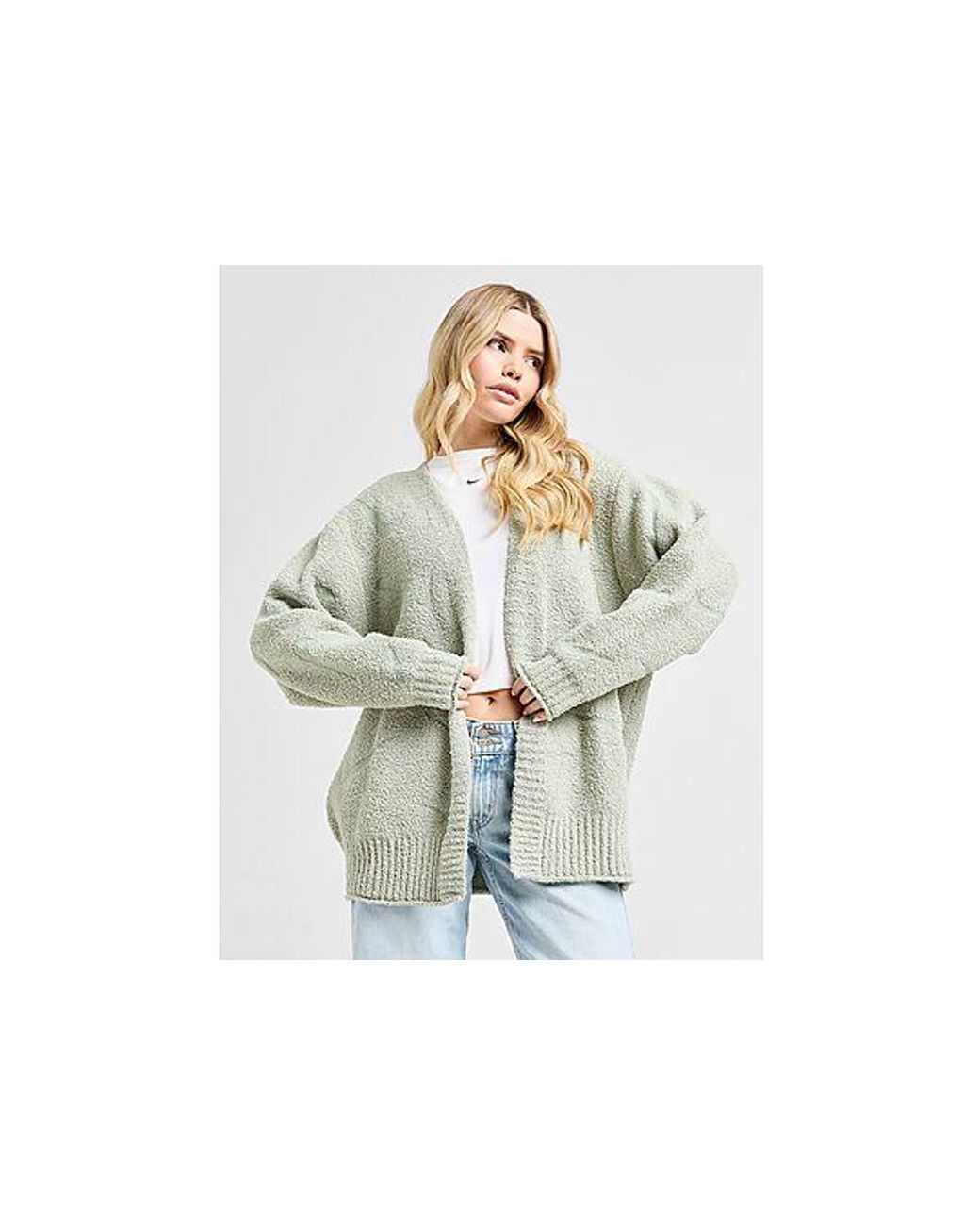 Nike Cosy All Over Print Cardigan in White Lyst UK