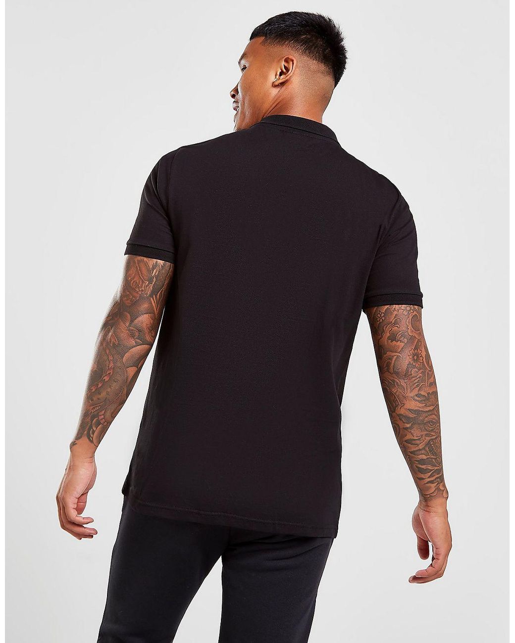 McKenzie Essential Logo Polo Shirt in Black for Men Lyst UK