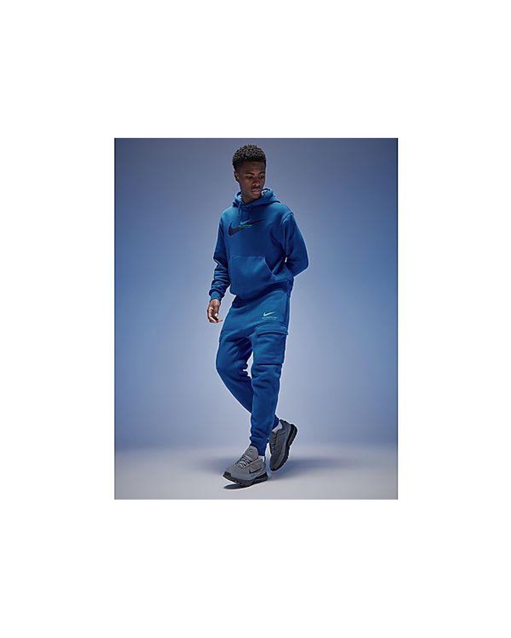 Nike Athletic Fleece Cargo Joggers in Blue for Men Lyst UK