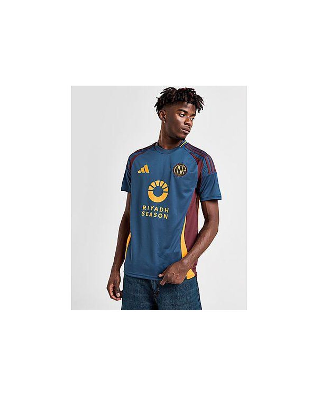 adidas As Roma 2024 25 Third Shirt in Blue for Men Lyst UK