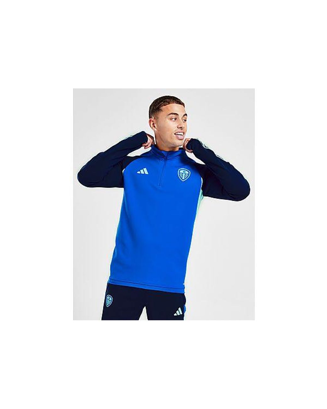 adidas Leeds United Fc 2023/24 Training 1/4 Zip Top in Blue for Men | Lyst  UK